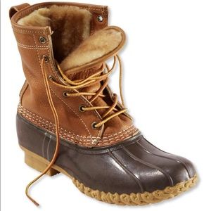Shearling-Lined L.L.Bean Boots - Size 6